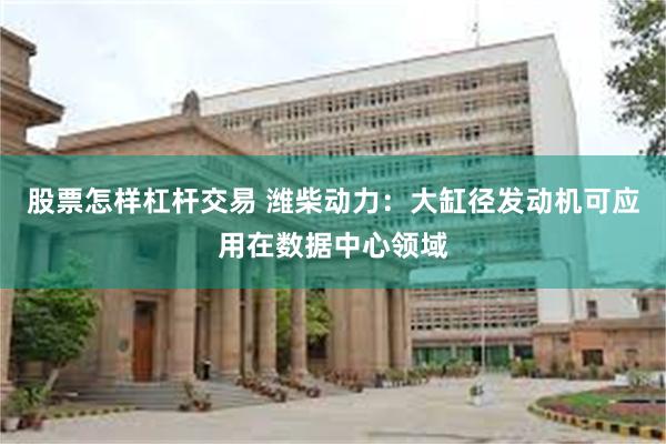 股票怎样杠杆交易 潍柴动力：大缸径发动机可应用在数据中心领域